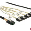 85674 Mini cable SAS SFF-8087 > 4x SATA 0.5 m