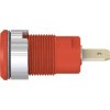 Stäubli 233000-22 SLB4-F safety jack socket red Ø4mm rigid 1 pc