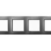 ARIA Ramka 4 poczwórna do wyłączników IP-44 szary mat RH-4U/70 OSPEL