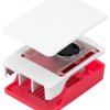 Official Raspberry Pi 5 Case - White and Red with Fan