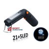 Lampa warsztatowa insp. 21+5LED LED ABS 3XAA latarka
