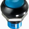 Vandal-proof pushbutton switch, 1 pole, red, unlit , 4 A/12 V, mounting Ø 13.6 mm, IP67, IPR1SAD6