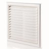 Kratka wentylacyjna 154x154 mm z siatką biała MW100A