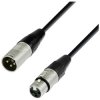 Adam Hall K4DMF0050 4 STAR DMX XLR Cable 3-pin XLR Black 0.5 m