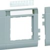 Tehalit.WA Maskownica 80mm 1-kr 50x50mm pole opis. PC-ABS bezhalog. lakier alu GR0802BLAN