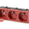 Gniazdo 3X 2P+Z Data Czerw Klucz 45X135mm Typ M45 Jl-02-G21-7K