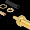 91785 SMA female bulkhead for crimping RG-174 / RG-316 with matching s