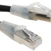 Kabel kategorii 6, Czarny, Wtyk RJ45/męski RJ45dł.: 2m, mat. koszulki: LSZH