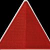 0035-0000 Trailer - reflector, triangular, red