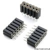 BL-6/12/Z Socket 2 x 6 Pin THT FISCHERELE