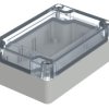 Obudowa Poliwęglan Euromas X 70 mm 105 mm wys. zew. 40 mm Bopla IP66, IP68 IK07 Jasnoszary Bezbarwny