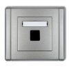 FLEXI Gniazdo multimedialne pojedyncze bez modułu (standard Keystone) srebrny metalik 7FGM-1P KARLIK