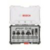 Bosch 2607017468 Edge Milling Cutter Set 6mm Shaft 6-Part Carbide Edge