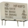 Przekaźnik; elektromagnetyczny miniaturowy; HF49FD-005-1H11F (JZC49F); 5V; DC; 1 styk zwierny; 5A; 240V AC; 5A; 30V DC; do druku
