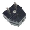 24V/10A wtyczka kątowa IP44 Typ 2152 czarna Wtyczka kątowa 24V z płaskimi bolcami 10A 2P czarna