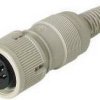 Złącze okrągłe DIN MAK 5100S Hirschmann 930 961-517-1 złącze żeńskie proste Ilość styków: 5 szary 1 szt.