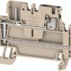Terminal block, push-in connection, 1.5 mm², 4 pole, 17.5 A, 6 kV, dark beige, 2675810000