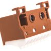 Blok samozacisków 63A QC brązowy 10 przyłączy 33x45x45mm KN10P
