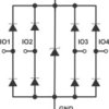 Quad 1.5-pF, 5.5-V, ±8-kV ESD protection diode with 1-nA max leakage & VCC pin for USB 2.0 | DBV | 6 | -40 to 85