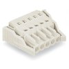 Socket header, 5 pole, pitch 5 mm, angled, light gray, 721-105/037-000