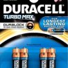 LR3 / AAA Duracell Turbo Max Bx4