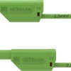 Schützinger VSFK 8500 / 2.5 / 100 / GN Przewód pomiarowy bezpieczny złącze męskie 4 mm złącze męskie 4 mm 100.00 cm ziel