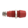 Złącze bananowe Żeńskie Trzpień Czerwony Schutzinger rozmiar 4 mm 1 kV dc, 1.5 kV dc, 600V dc 32A Nikiel