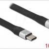 86942 Adapter cable USB C to jack, 0.1 m, flat