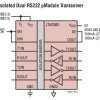 Dual Isolated RS232 μModule Transceiver + Power