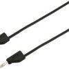 VOLTCRAFT MSB-300 Przewód pomiarowy złącze męskie, lamelkowe 4 mm złącze męskie, lamelkowe 4 mm 5.00 m czarny 1 szt.