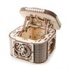 Skrzynia skarbów - model mechaniczny do składania - fornir - 190 elementów - Ugearsmodels 70031