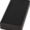ABS handheld enclosure, (L x W x H) 130 x 65 x 25 mm, black (RAL 9005), IP54, 1599BBK