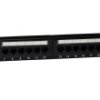 Panel 19 24 x RJ45 UTP kat. 6 (1U) z półką