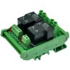 CZH-Labs DIN Rail Mount 12V Passive 2 SPST-NO 30Amp Power Relay Module.