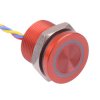 PBAR9AF6000N0S APEM Red LED 12VDC Momentary NO 19mm Piezo Switch Prewired IP68