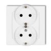 Mini Gniazdo Podwójne Z Uziemieniem Schuko 2X(2P+Z) (Przesłony Torów...