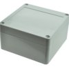 Obudowa; uniwersalna; G2100; poliwęglan; 100mm; 100mm; 55mm; IP65; jasnoszary; tłoczona pokrywa; Gainta; RoHS