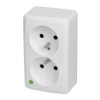 Gniazdo NT podwójne ZU 230V białe BERG CB-85901