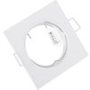 Oprawa Halogenowa Podtynkowa Stała Kwadrat Pavo Biała Blacha Mr16 Gu10