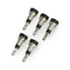Gniazdo bananowe AL2360 - czarne - 2mm - 5szt.
