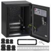 Obudowa hermetyczna rozdzielnica metalowa z płytą montażową 250x200x150mm IP65 natynkowa czarna NEKU