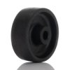 Kółko do wózka, Lite, Termoplastyczne, Czarny, obc.: 150kg, śred.: 80mm, szer.: 30mm