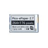 Moduł e-Paper Pico 2,7" E-Ink 264x176 do Raspberry Pi Pico - Waveshare 20264