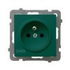 AS Gniazdo pojedyncze z uziemieniem DATA zielony GP-1GZD/m/12 OSPEL