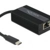 Delock USB 2.0 adapter [1x Złącze USB-C® 3.1 - 1x złącze żeńskie RJ45] 65990 0.135 m
