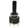 Przełącznik; obrotowy; SR16A-1x6-18T20; 6xON; 6 pozycji; bistabilny; na panel; przewlekany (THT); 1 tor; czarny; 0,3A; 60V DC; c