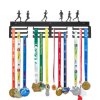 Wieszak metalowy na medale biegaczki 60cm