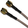 Coaxial cable, SMA plug (straight) to SMA plug (straight), 50 Ω, RG-316/U, grommet black, 305 mm, 135101-01-12.00