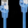 IQ-PC1004-010 Patch cable Cat.6a S/FTP, blue, 1 m