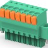 PCB terminal, 7 pole, pitch 3.5 mm, AWG 30-14, 9 A, push-in spring connection, green, 1986723-7